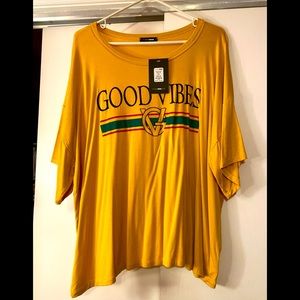 Fashion nova Good Vibes oversized tee